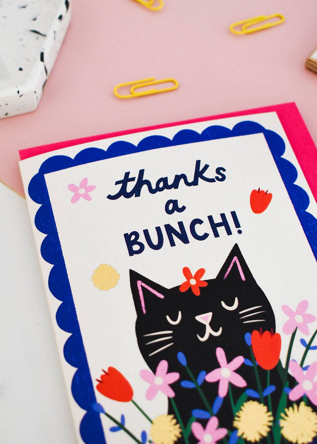 Thanks a Bunch Greeting Card-BLANK INSIDE