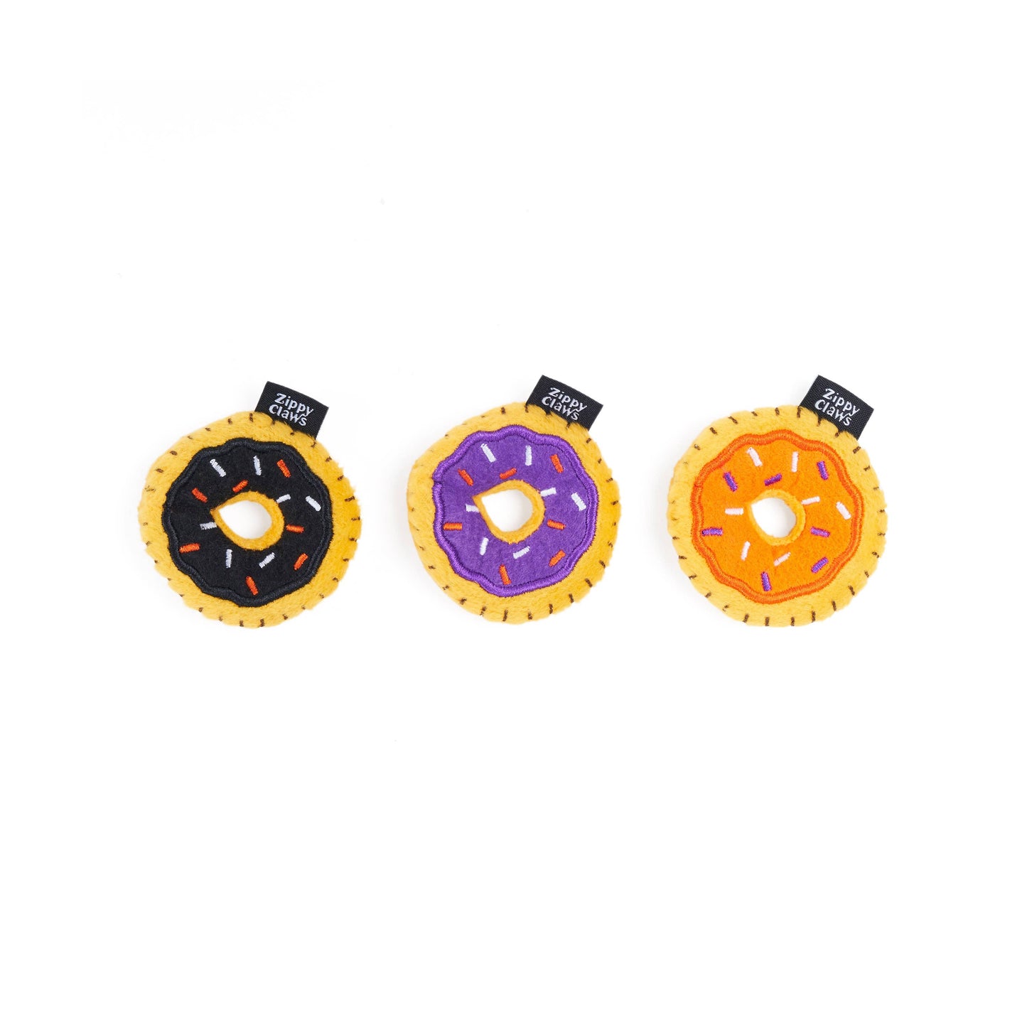 ZippyClaws Hallloween Mini Donutz 3-Pack - Cat Toy