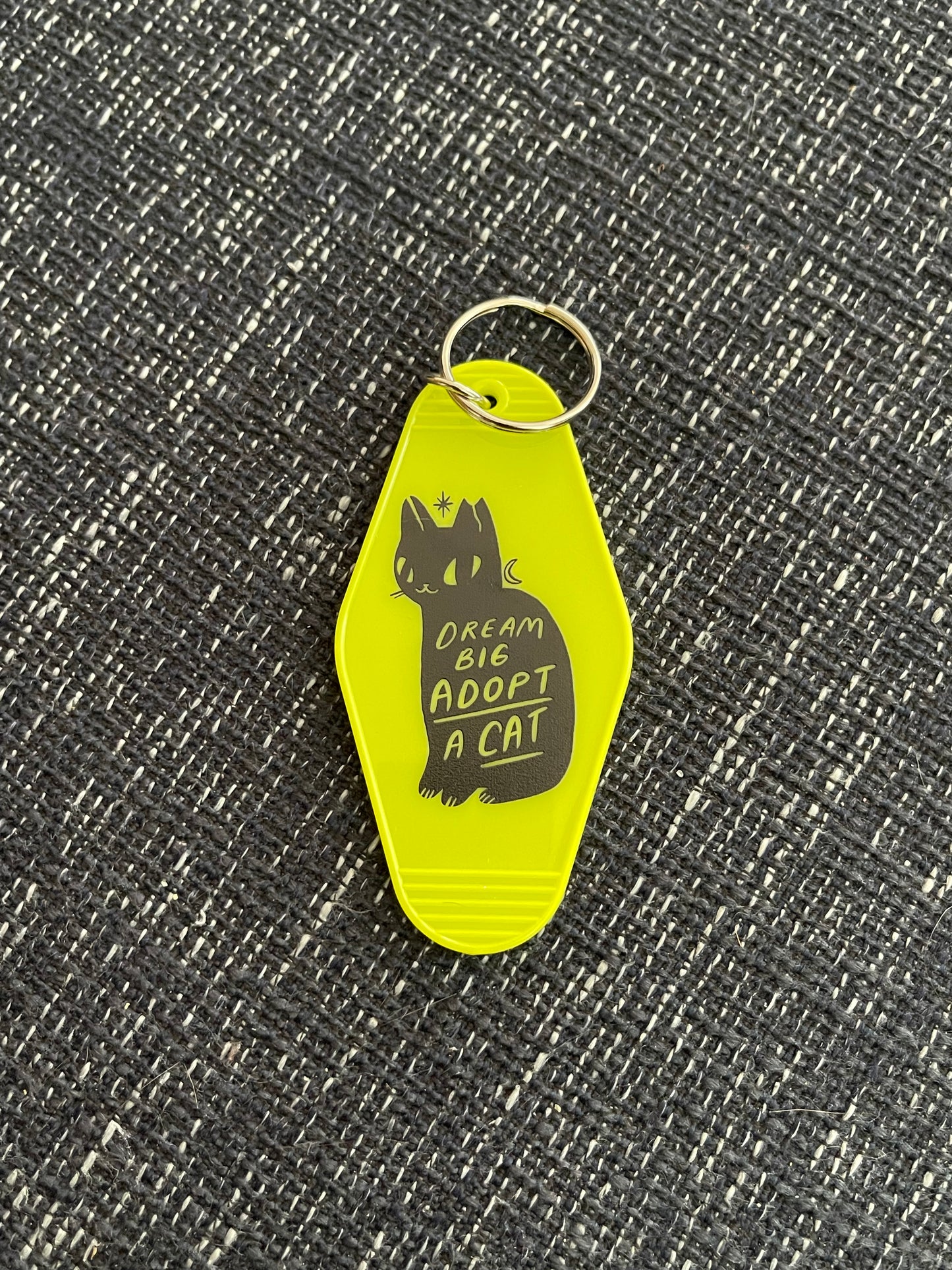 Rescue Cat Club Motel Style Key Chain