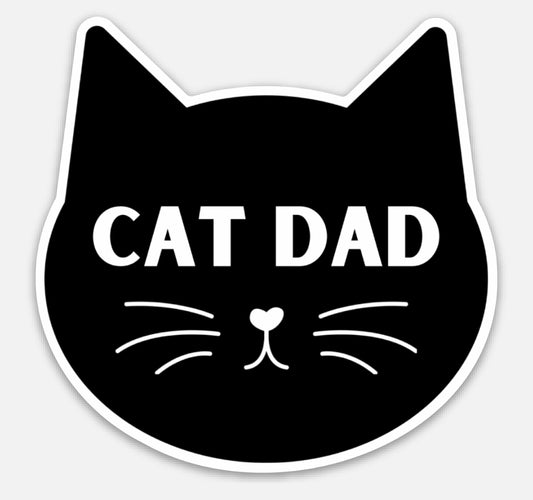 Cat Dad Vinyl Sticker