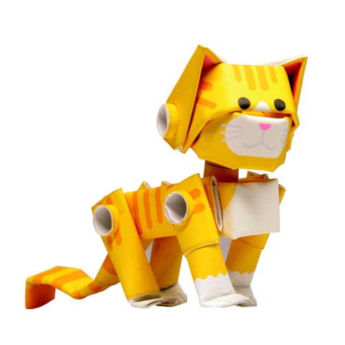 PIPEROID animals Orange Tabby - paper craft kit from Japan