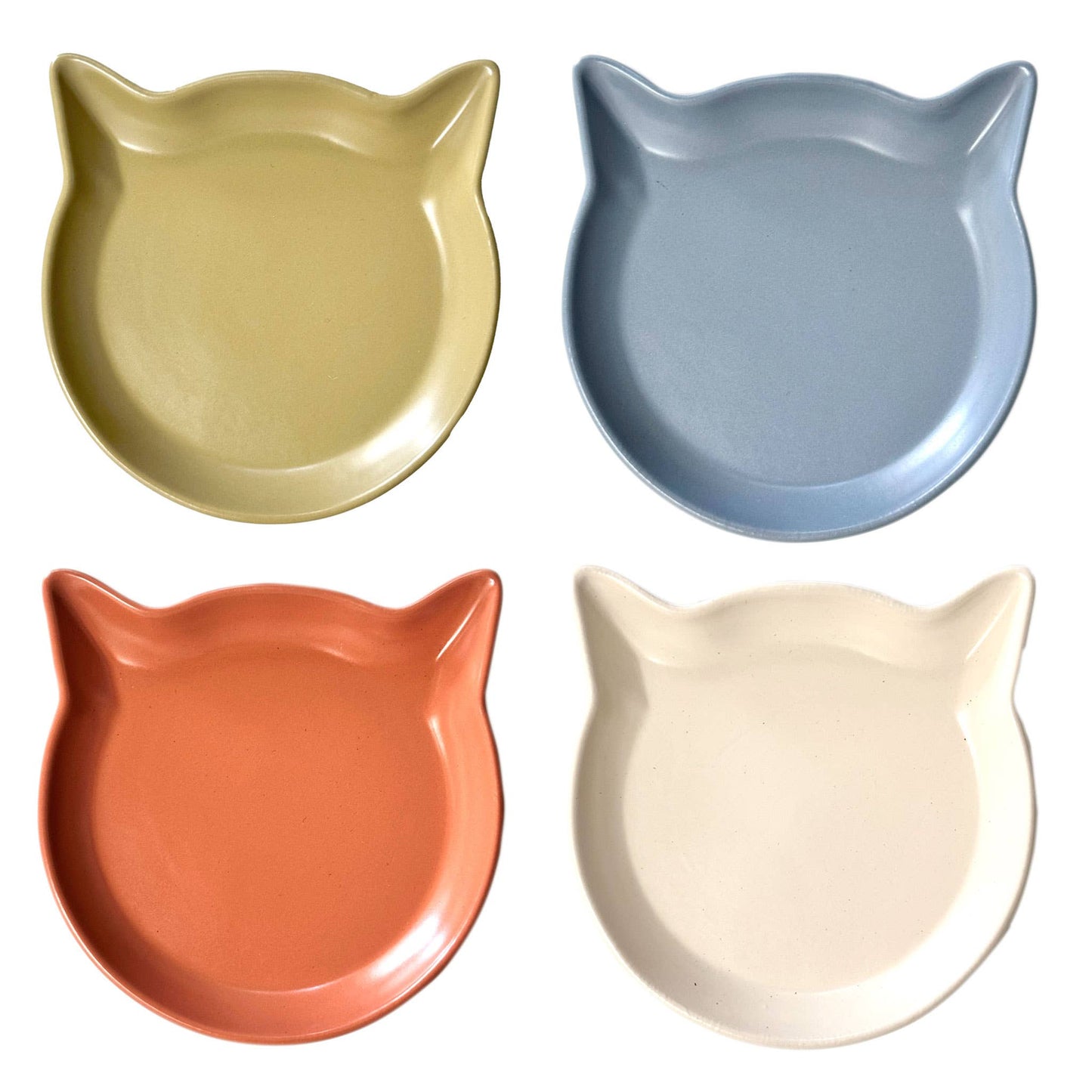 Mini Pet Food Dish or Coaster | Cat Head