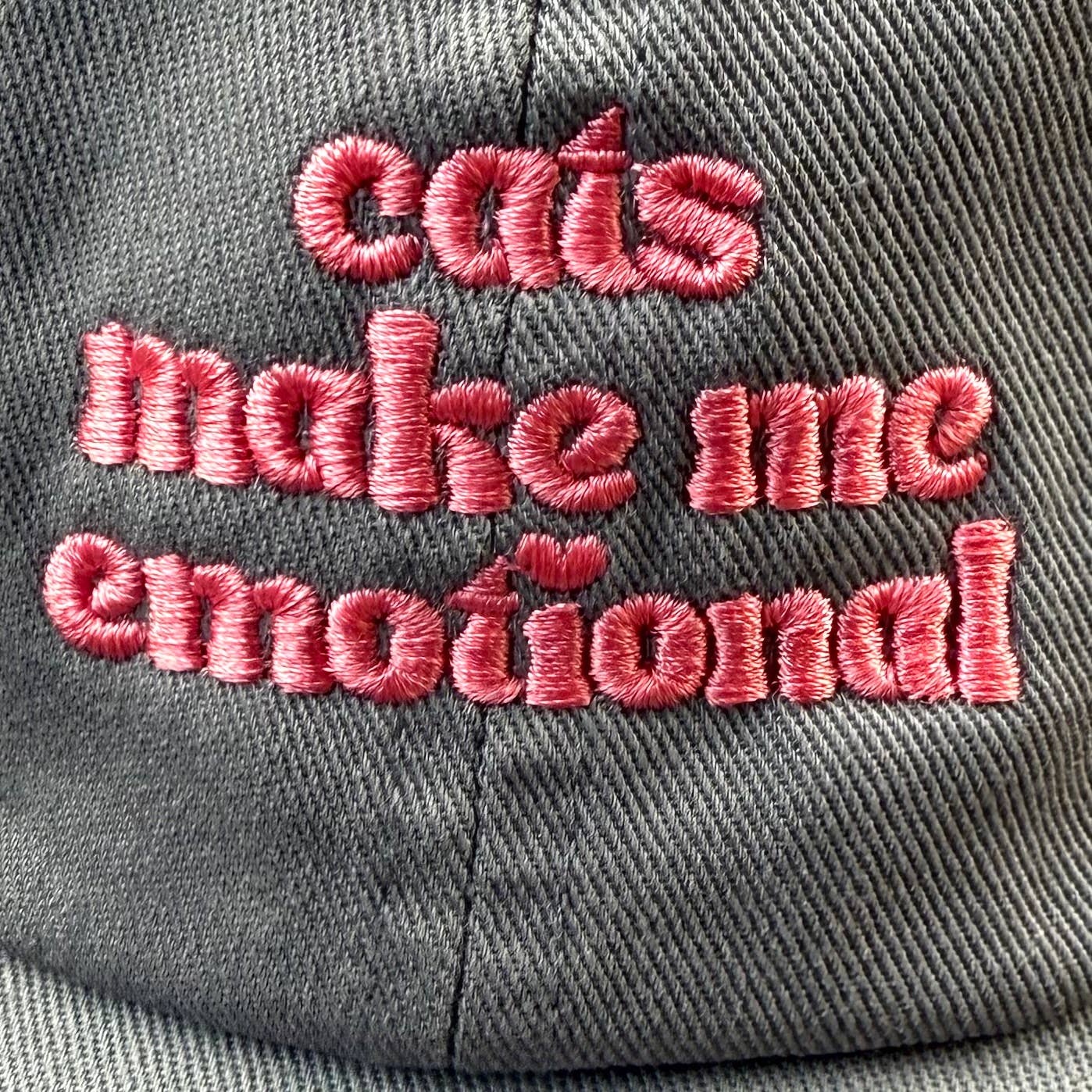 Cats make me emotional Baseball Cap Unisex Dad Hat gifts: Slate blue