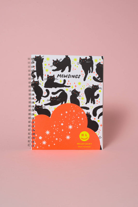 Mewsings Cat Blank Letterpress Notebook by Hello!Lucky