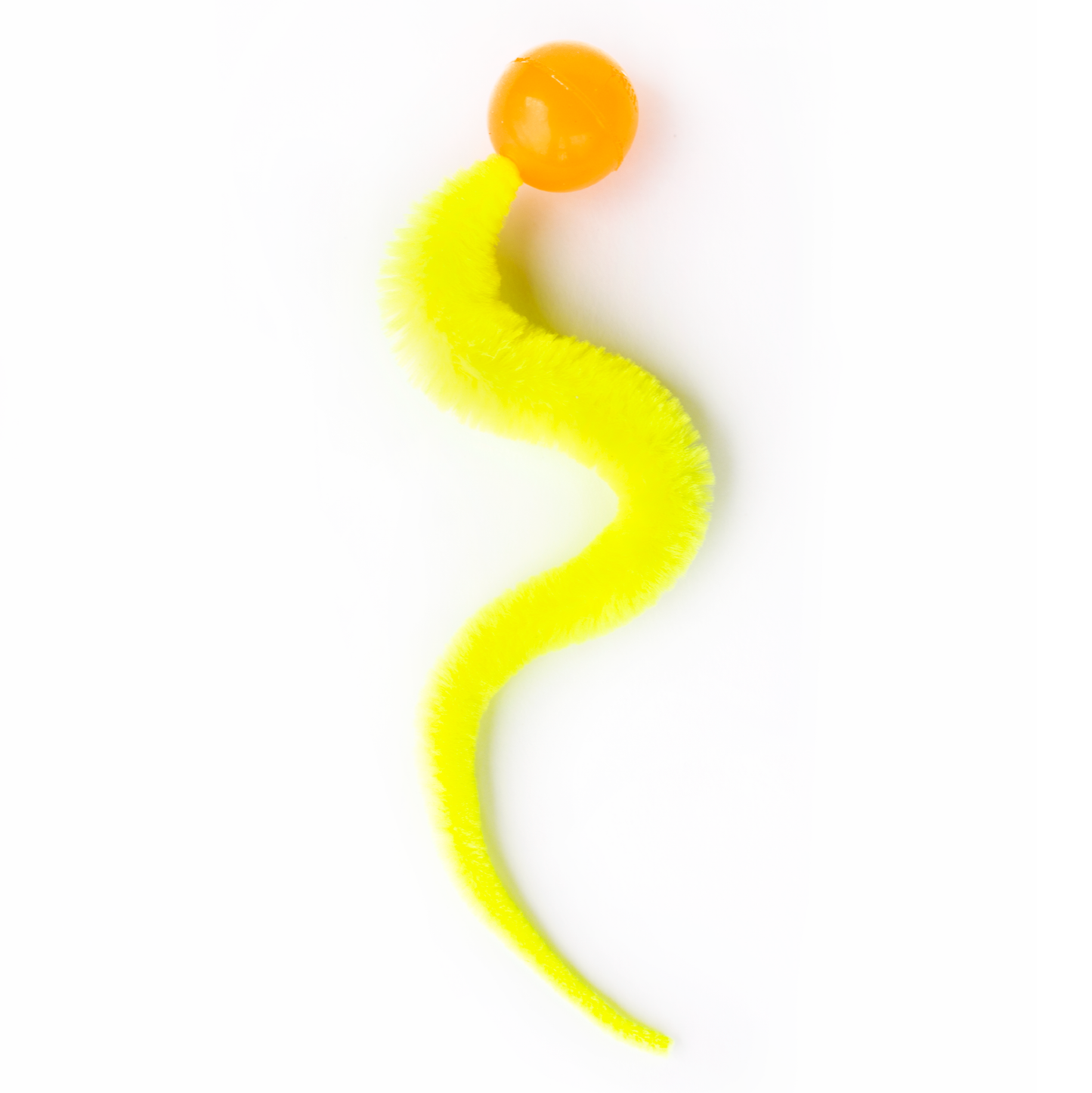 Wiggly Glow - Glow in the Dark Cat Toy Bouncy Ball: In poly bag