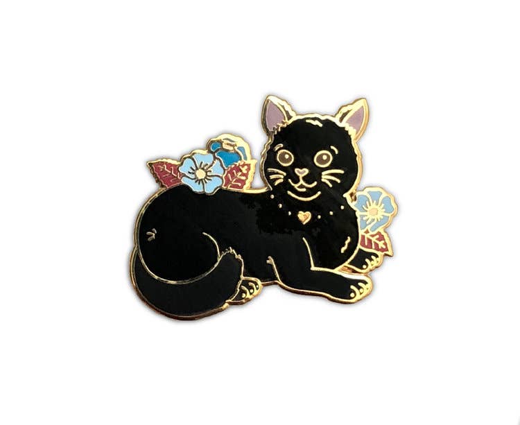 Black Cat Enamel Pin