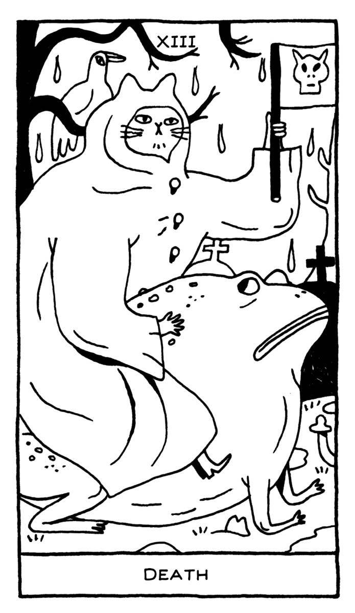 Magickal Cats Tarot Coloring Book