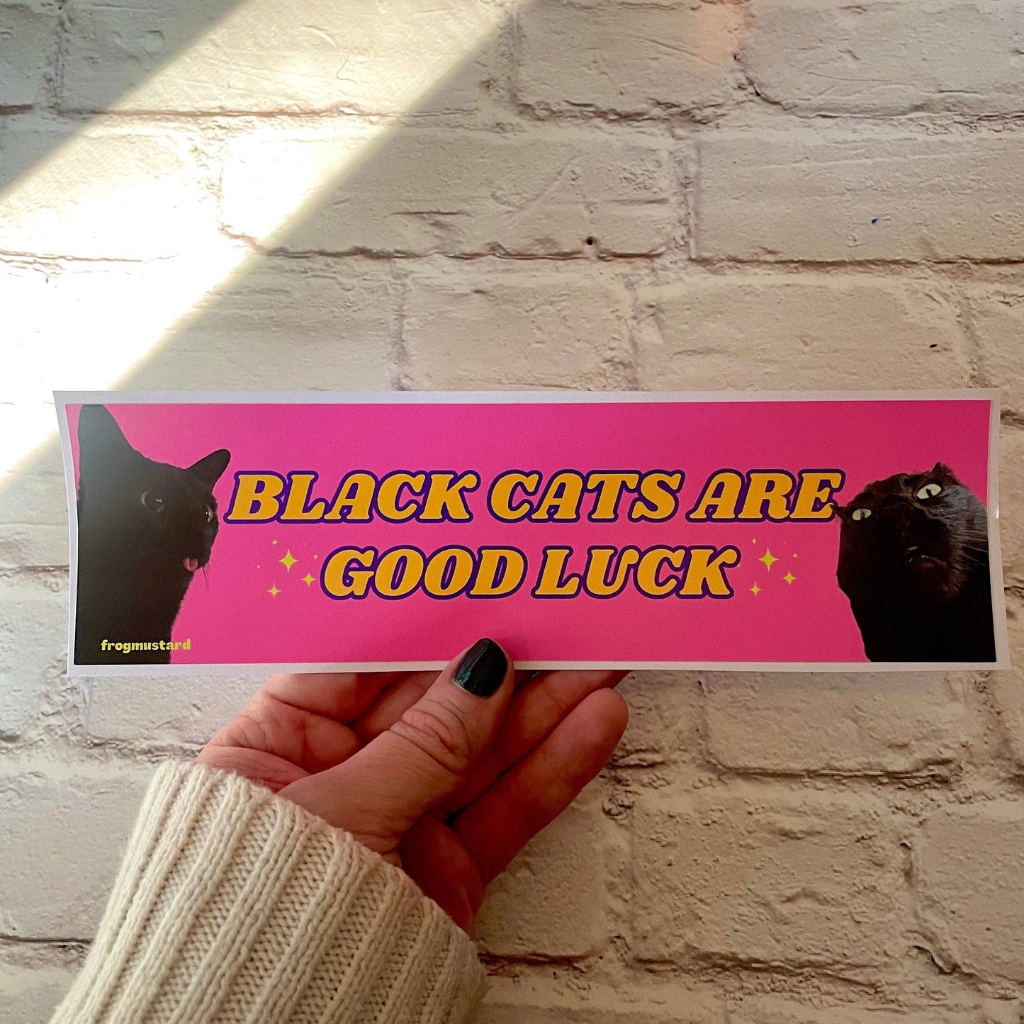 Black Cats are Good Luck: Sticker