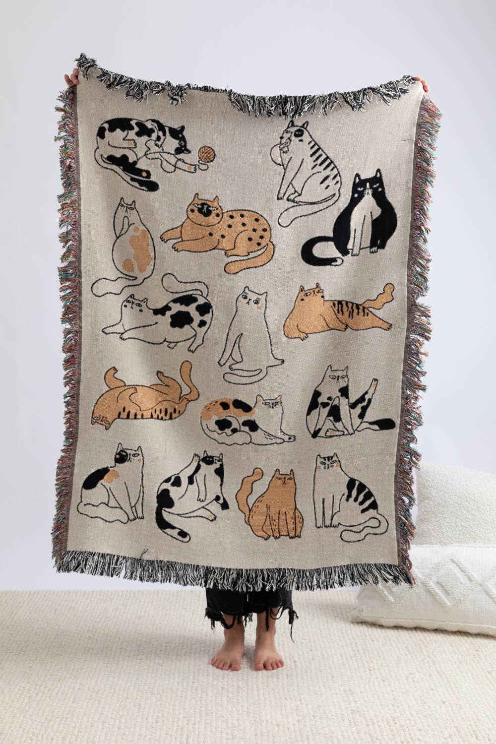 Cat Throw Blanket: 37”x52”