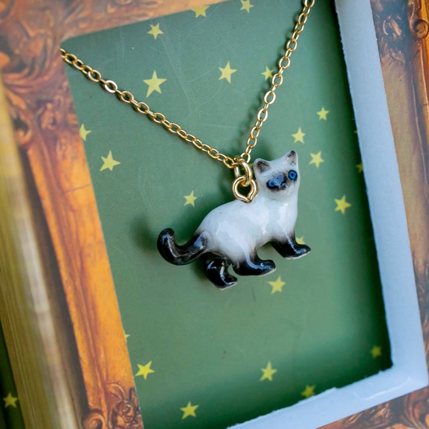 Siamese Cat Necklace