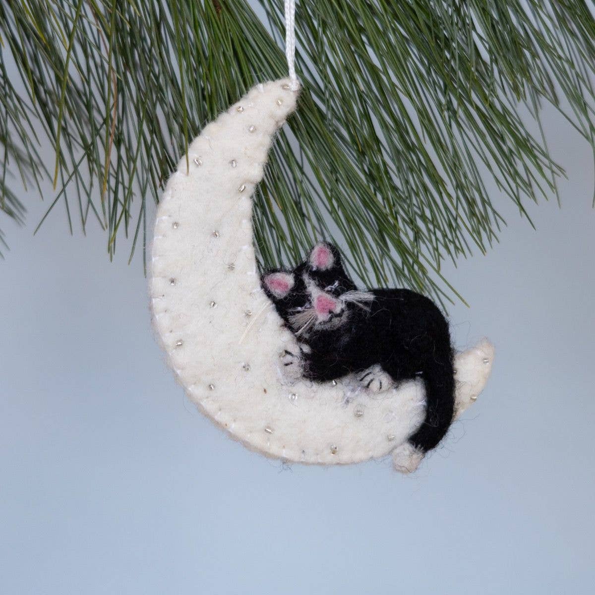 Kitty Moon Ornament