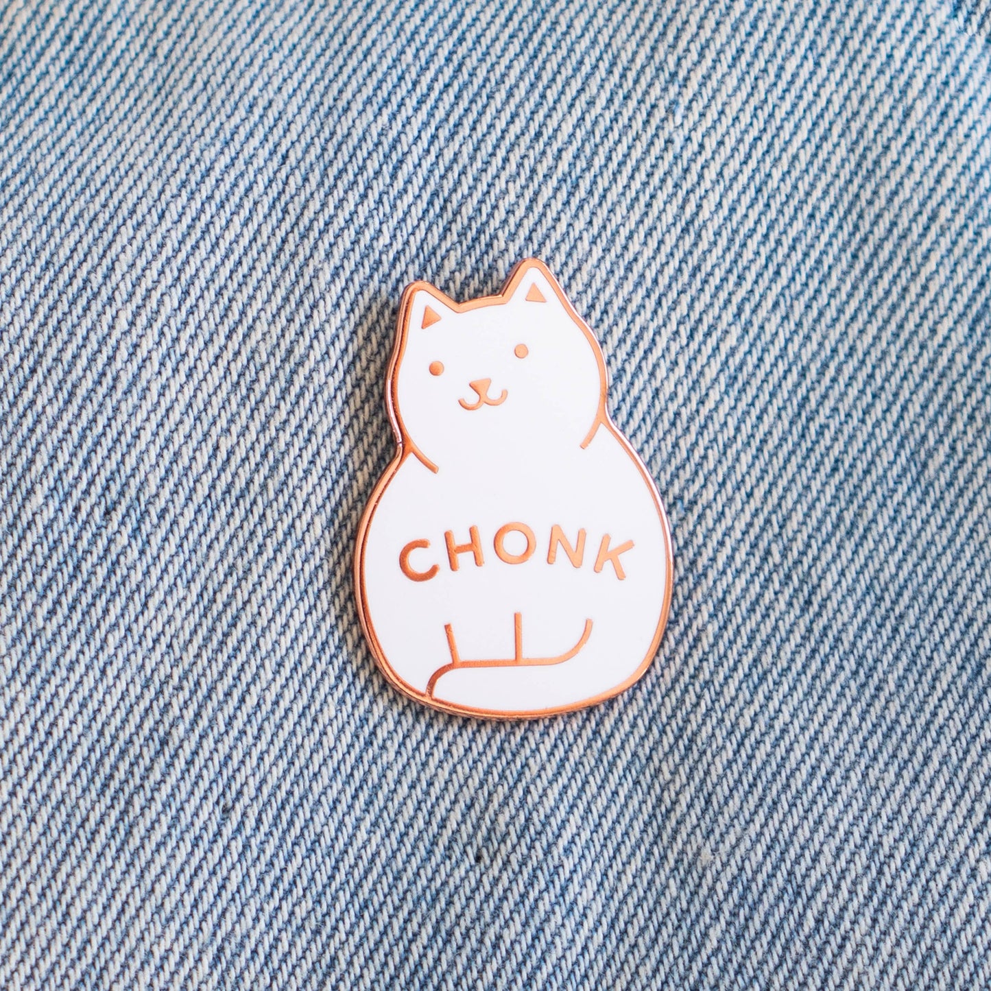 Chonk Pin: Orange / Gold