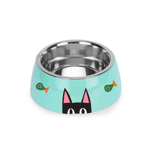 Peeking Kitty Medium Pet Bowl