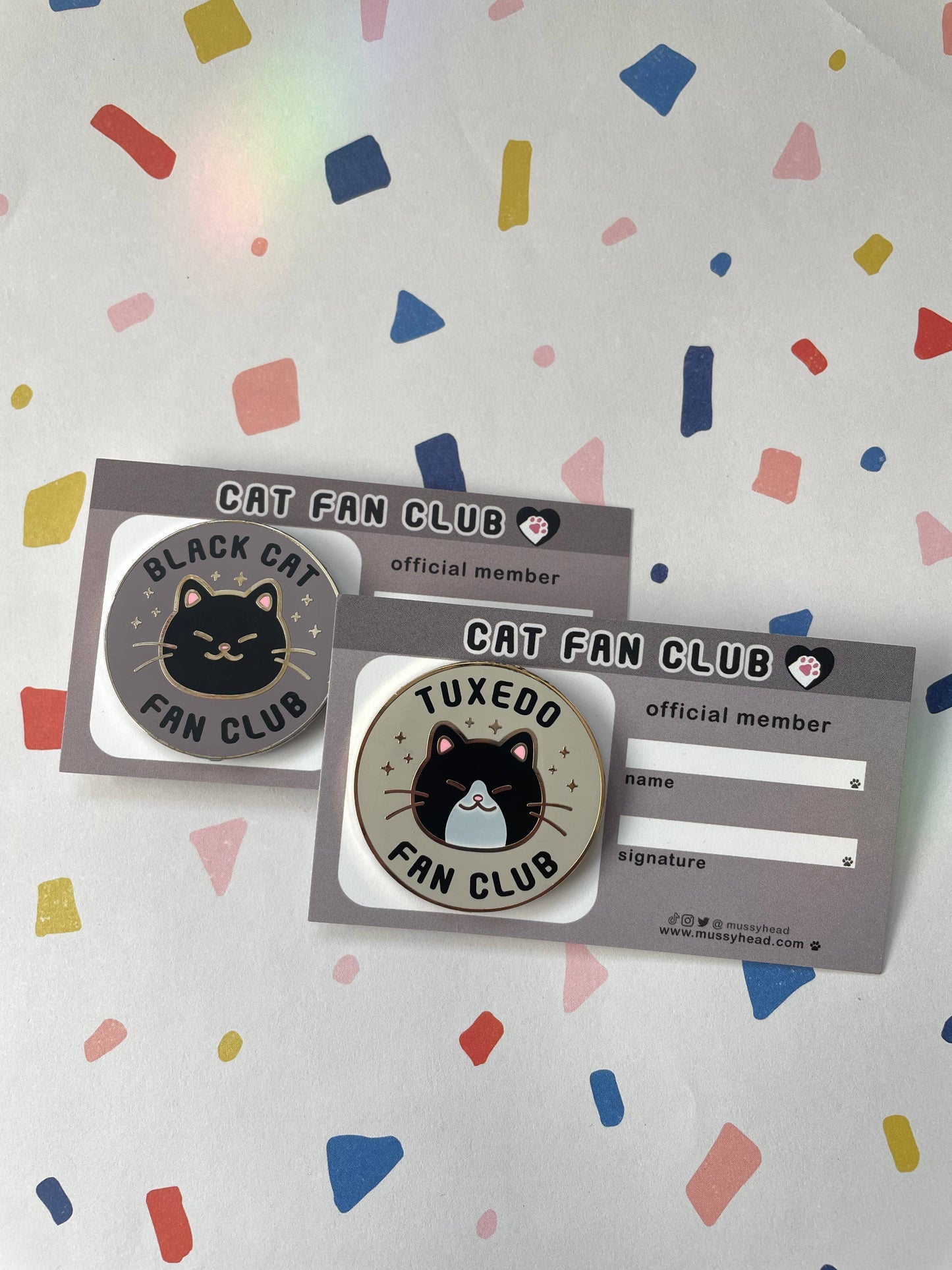 Cat Fan Club Hard Enamel Pin