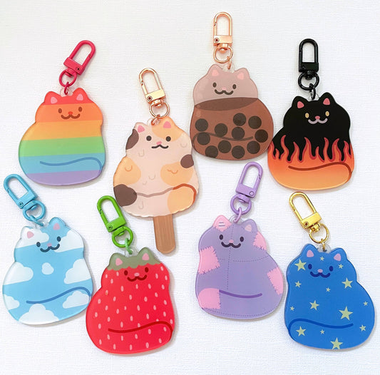 Mystery Cat Keychains | Blind Bag Keychains - 1 mystery keychain