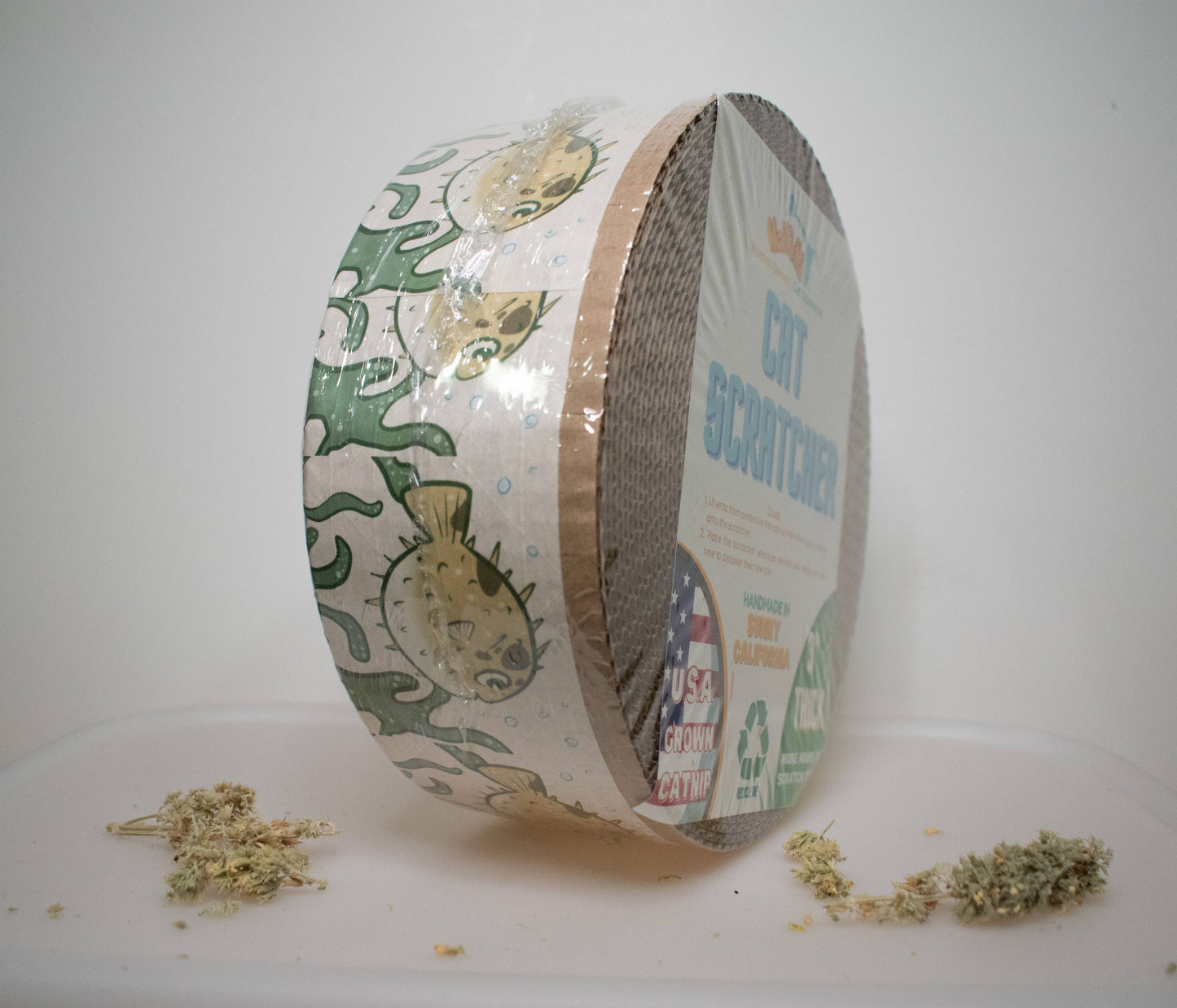 10 inch Cat Scratcher + Bonus Catnip