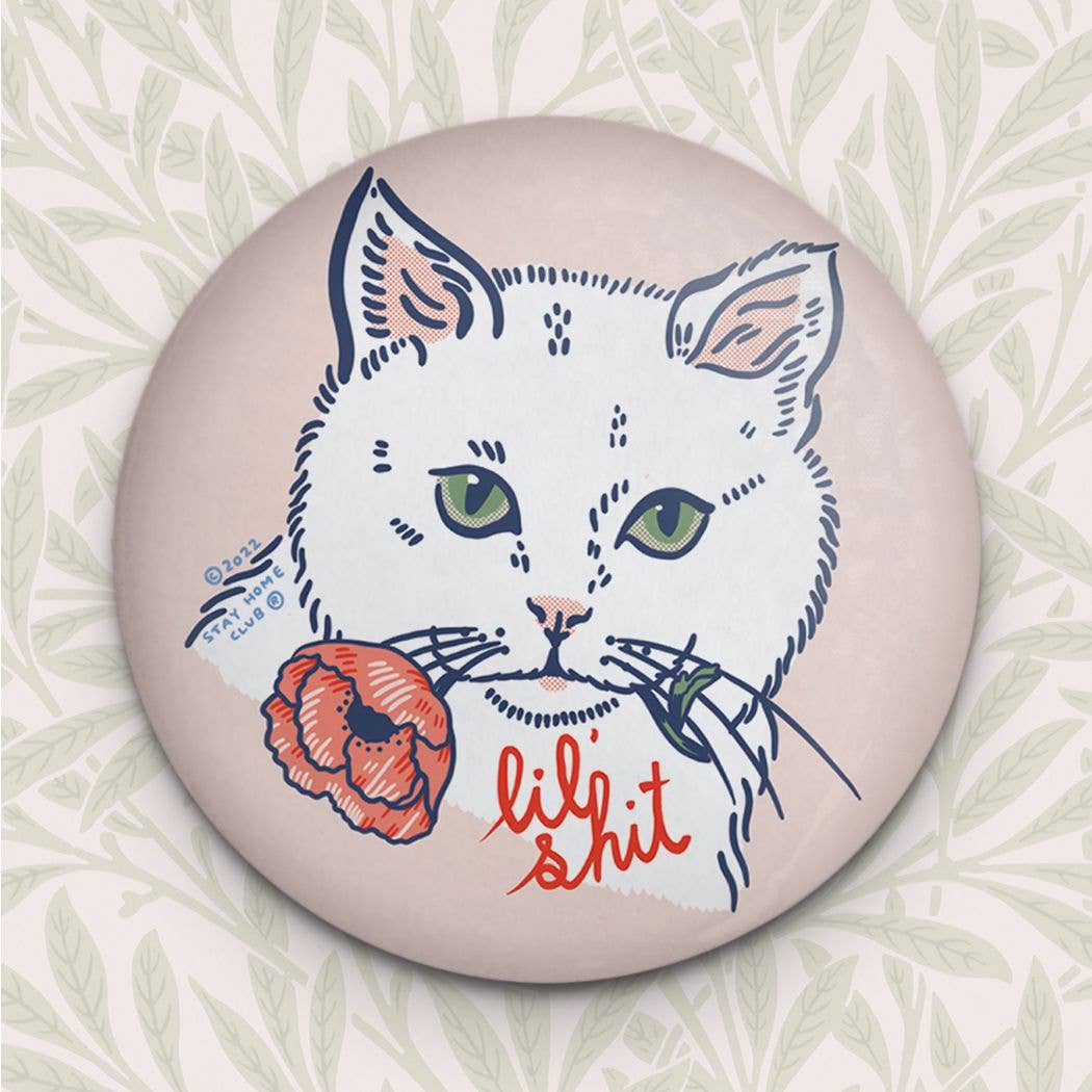 Lil' Shit Cat Magnet | Fridge Magnet