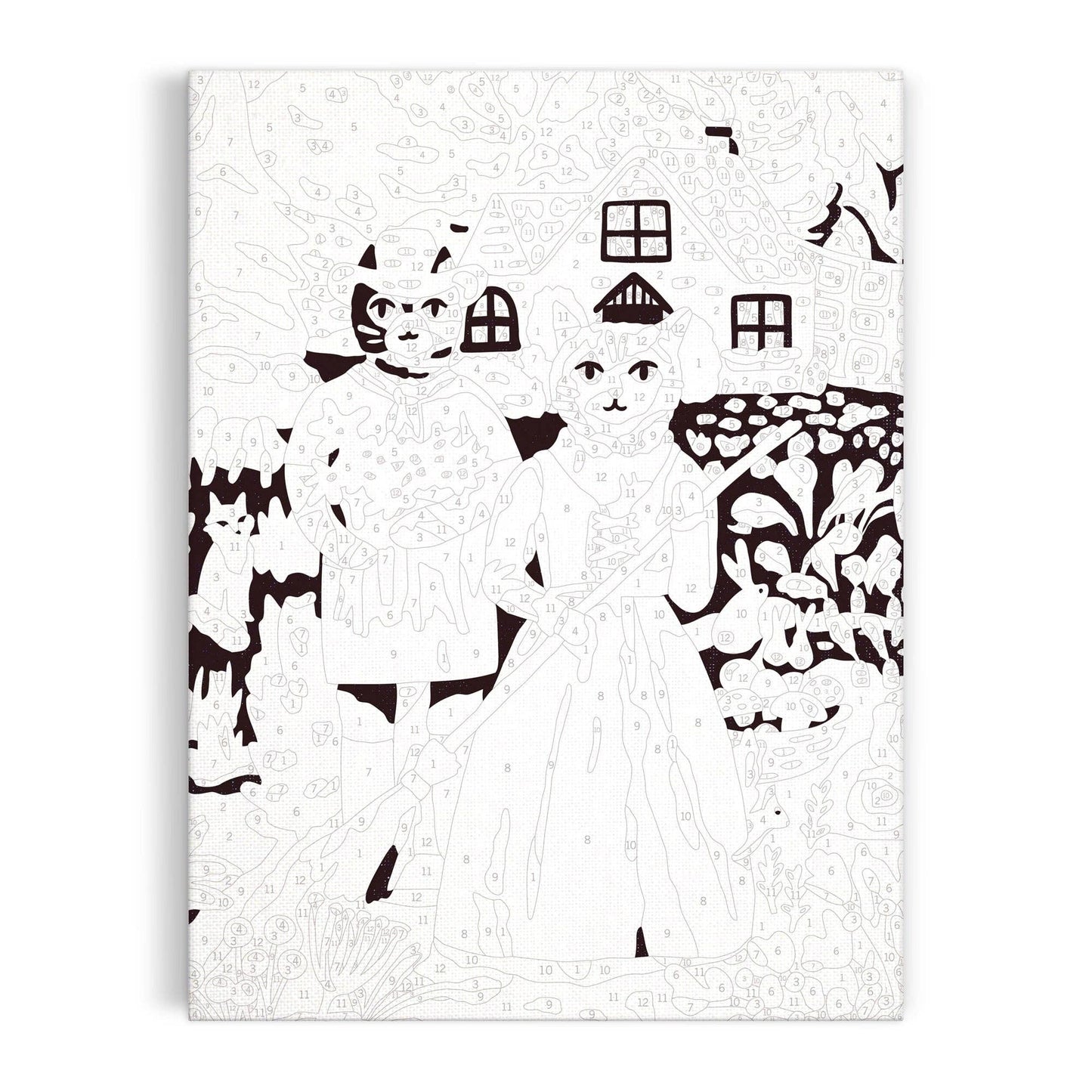 Cottage Cats 9 x 12 Paint by Number Kit