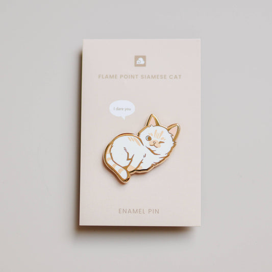 Enamel Pin - Flame Point Siamese Cat