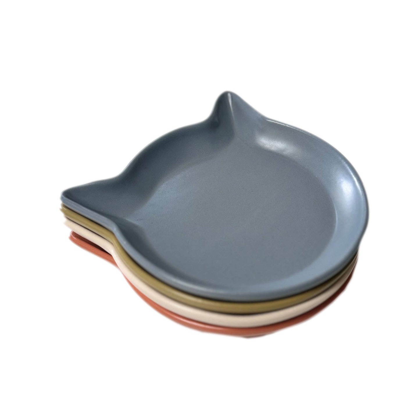 Mini Pet Food Dish or Coaster | Cat Head