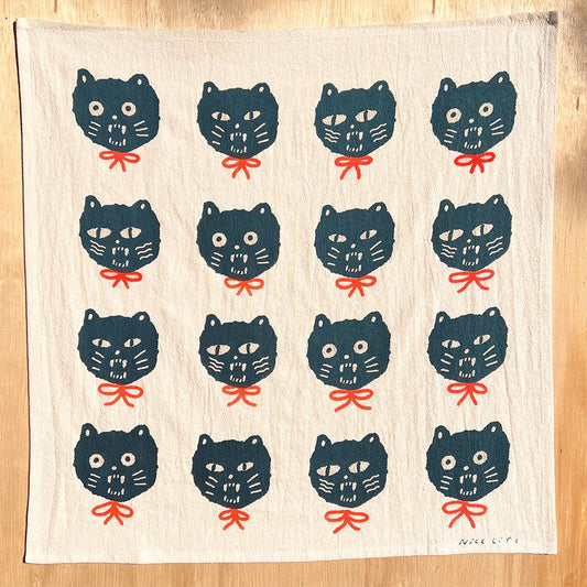 BAD CATS tea towel