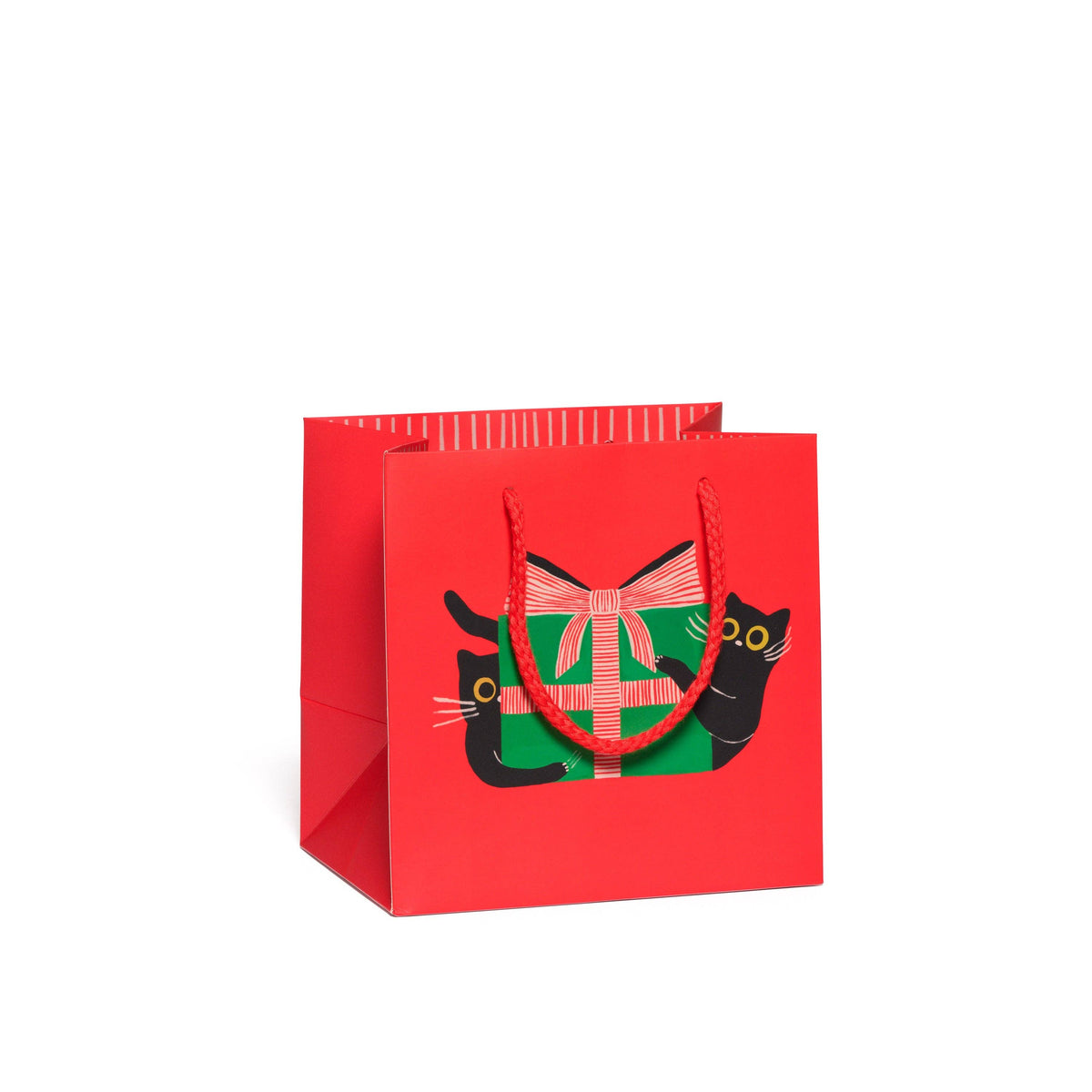 Holiday Black Cat gift bags: Medium