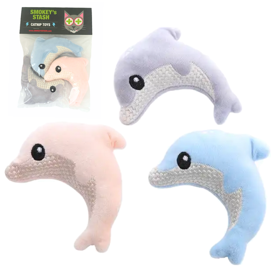 Catnip Toys Catnip Dolphins 3 Per Pack Cute Funny Cat Toys