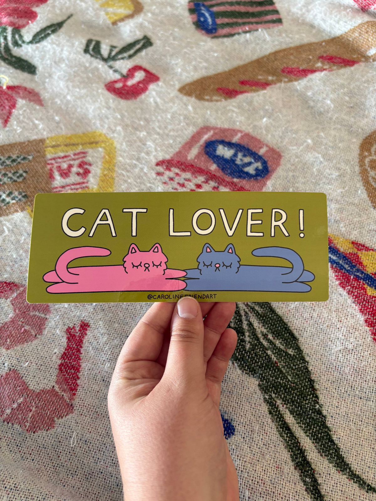 Cat Lover Bumper Sticker | Cute Vinyl Waterproof