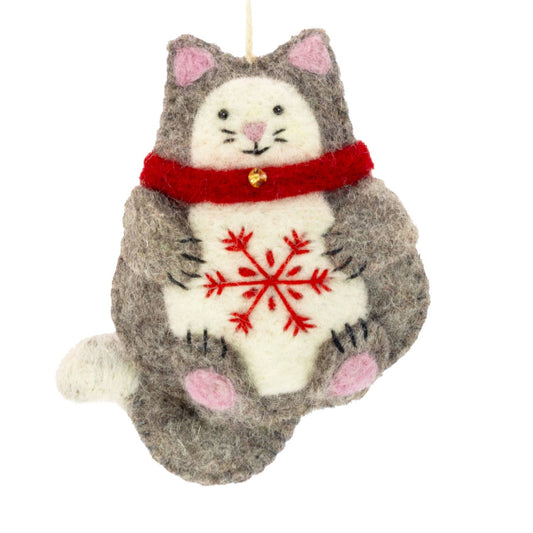 Snowflake Kitty Ornament
