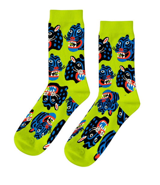 Kristina Micotti Wild Cats - Women's Art Crew Socks
