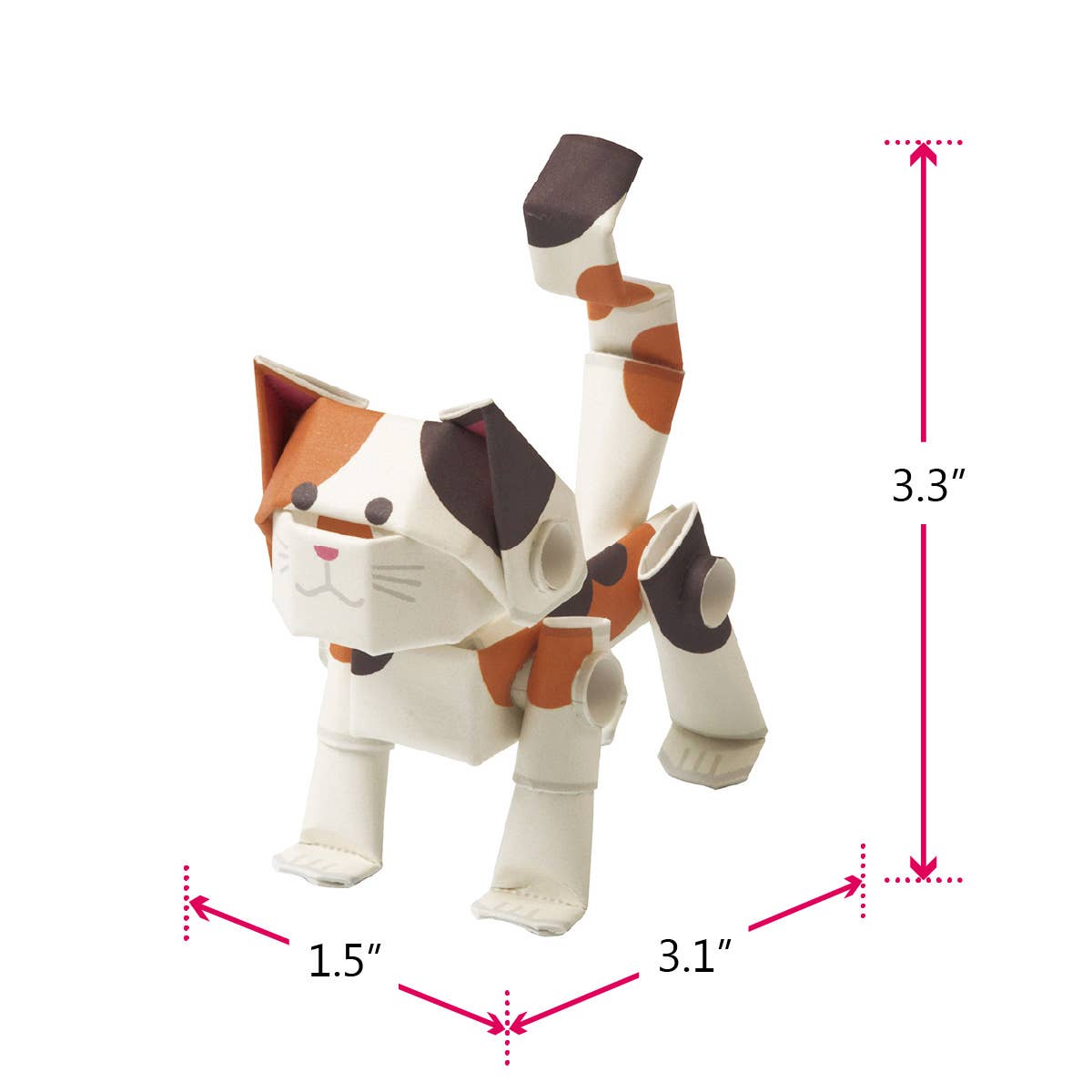 PIPEROID animals Cats Calico - paper craft kit from Japan