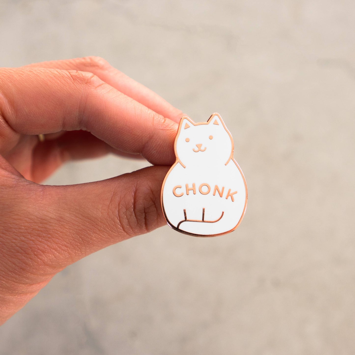 Chonk Pin: Orange / Gold