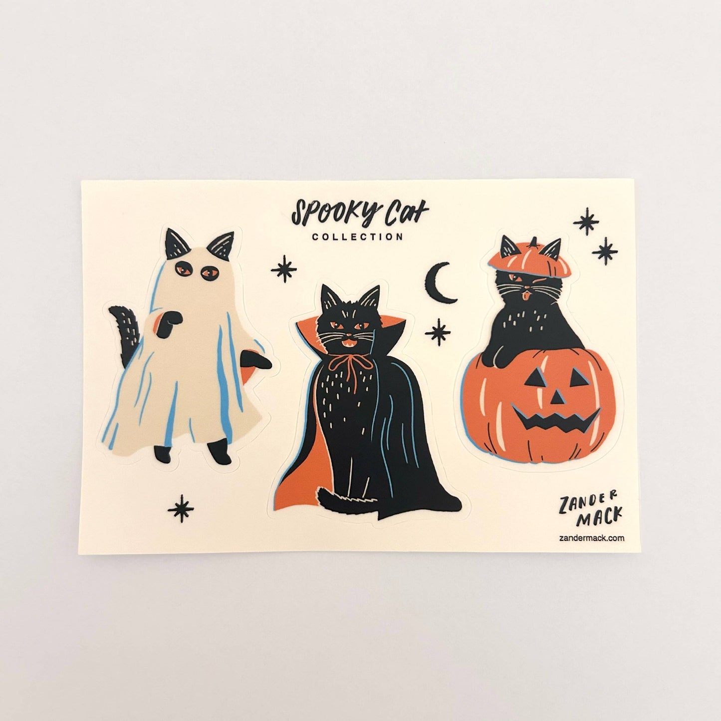 Spooky Cats - Sticker Sheet