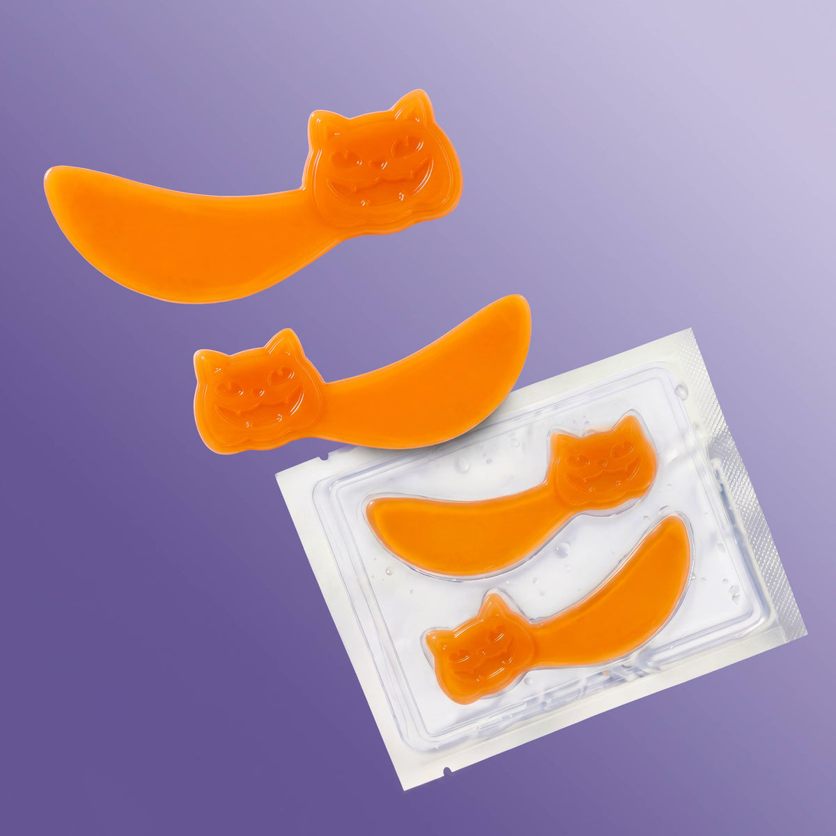 Halloween Pumpkin Treat Hydrogel Undereye Patches  | 8 Pack l Limited Edition