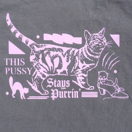 'Purrin' Pussy' Crop Top T-Shirt