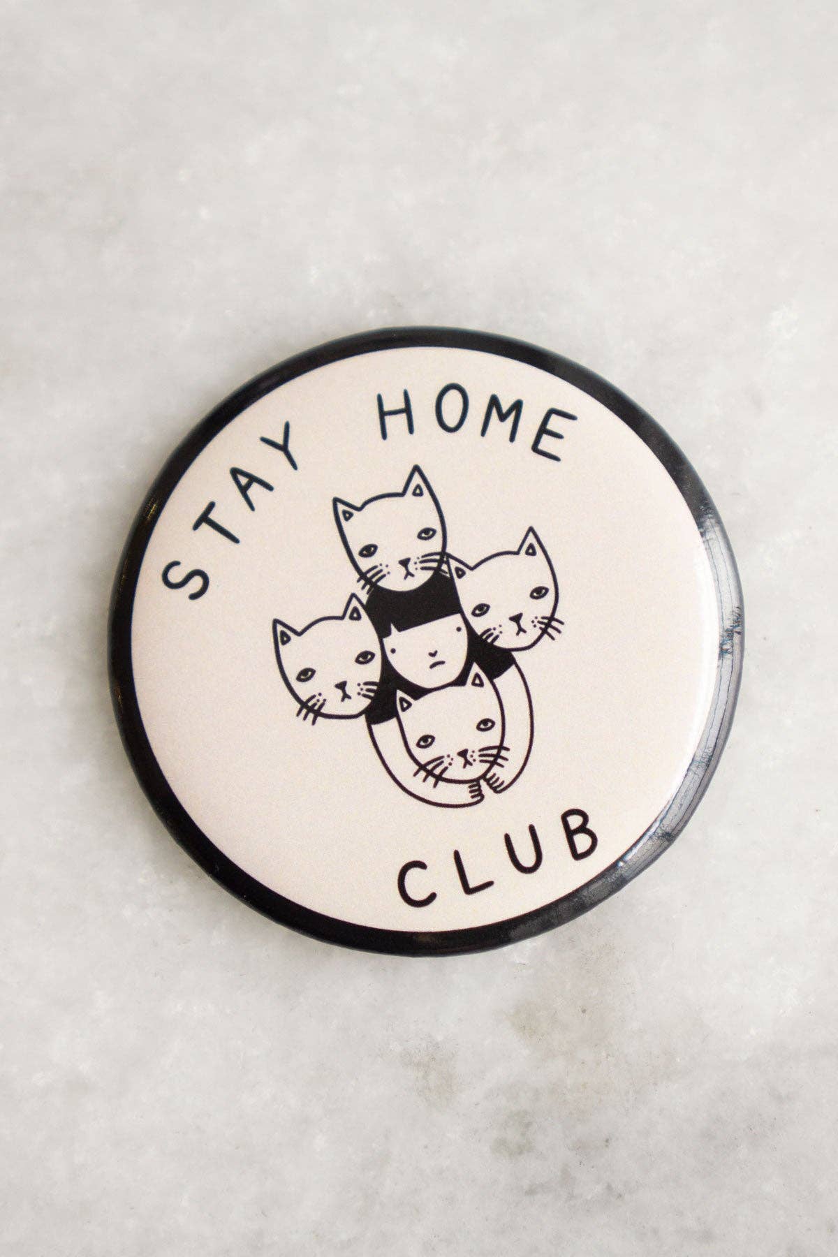 Stay Home Club Logo Magnet | Fridge Magnet