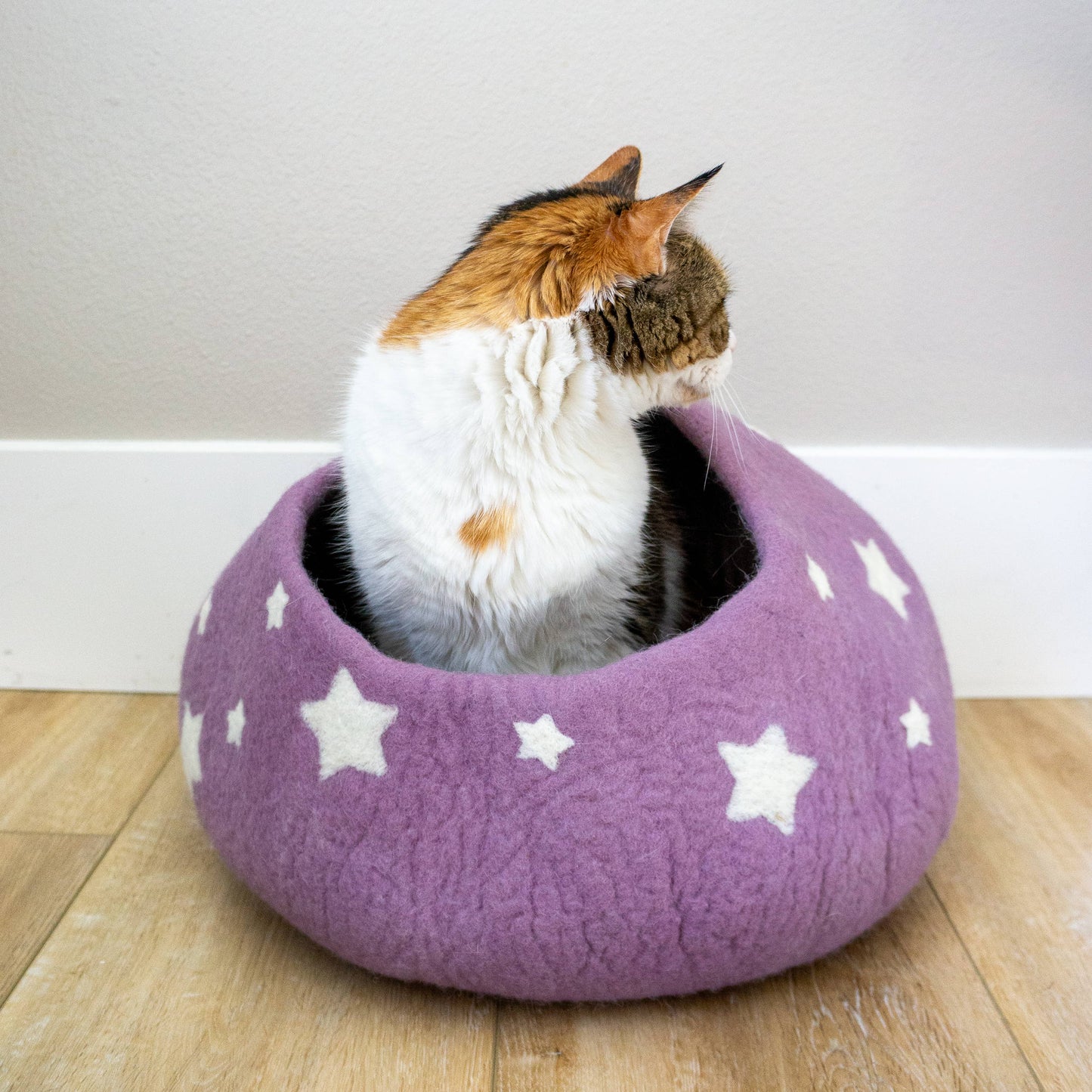 LAVENDER Midnight Stars Eco Kitty Cave - Cat Cave