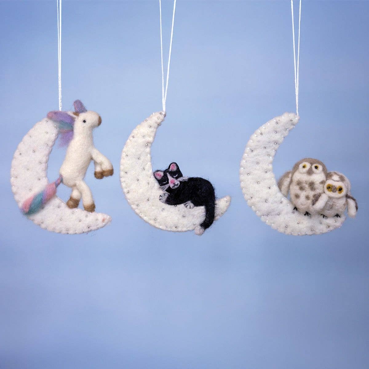 Kitty Moon Ornament