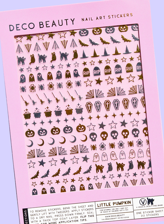 Nail Art Stickers - LITTLE PUMPKIN
