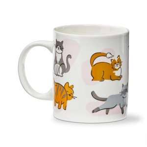 Cool Cats Bone China Mug Multi