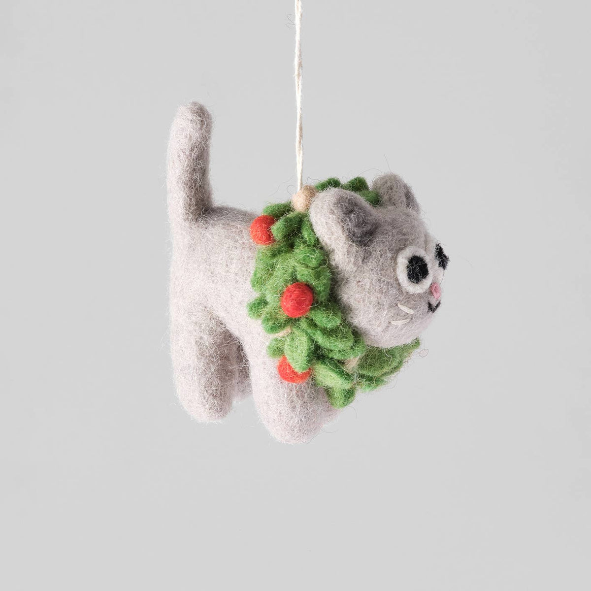 Ernest, Cat Hanging Felt Ornament