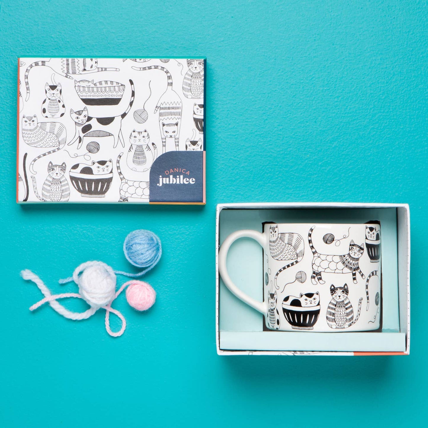 Purr Party Mug in a Box: Multi-Colored