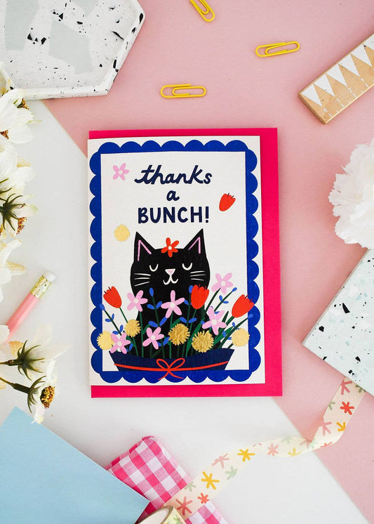 Thanks a Bunch Greeting Card-BLANK INSIDE