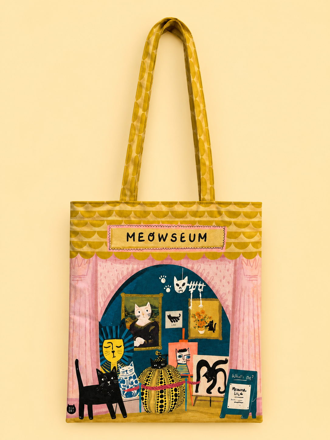 Meowseum Cat Tote Bag