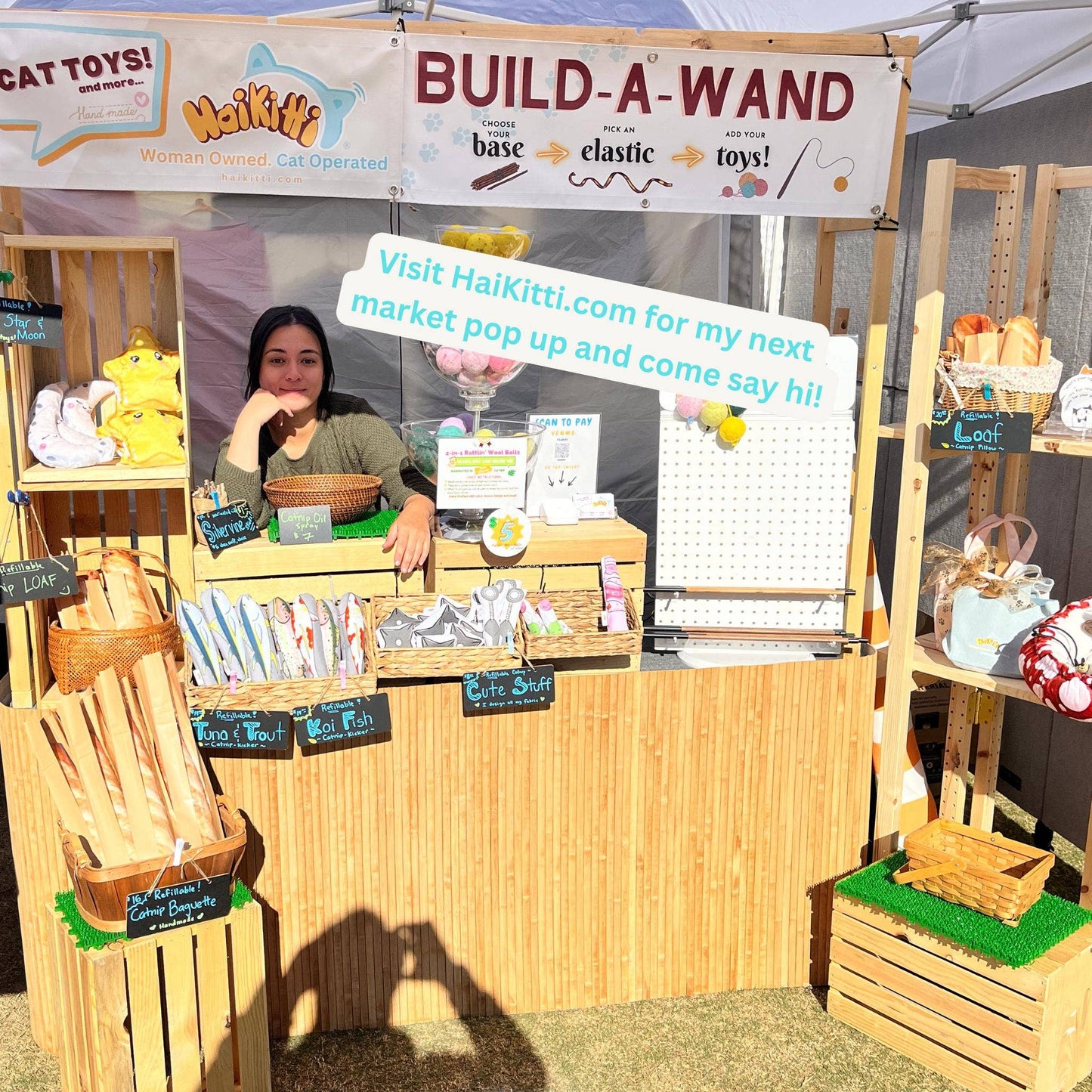 Refillable CATNIP 13-inch Baguette