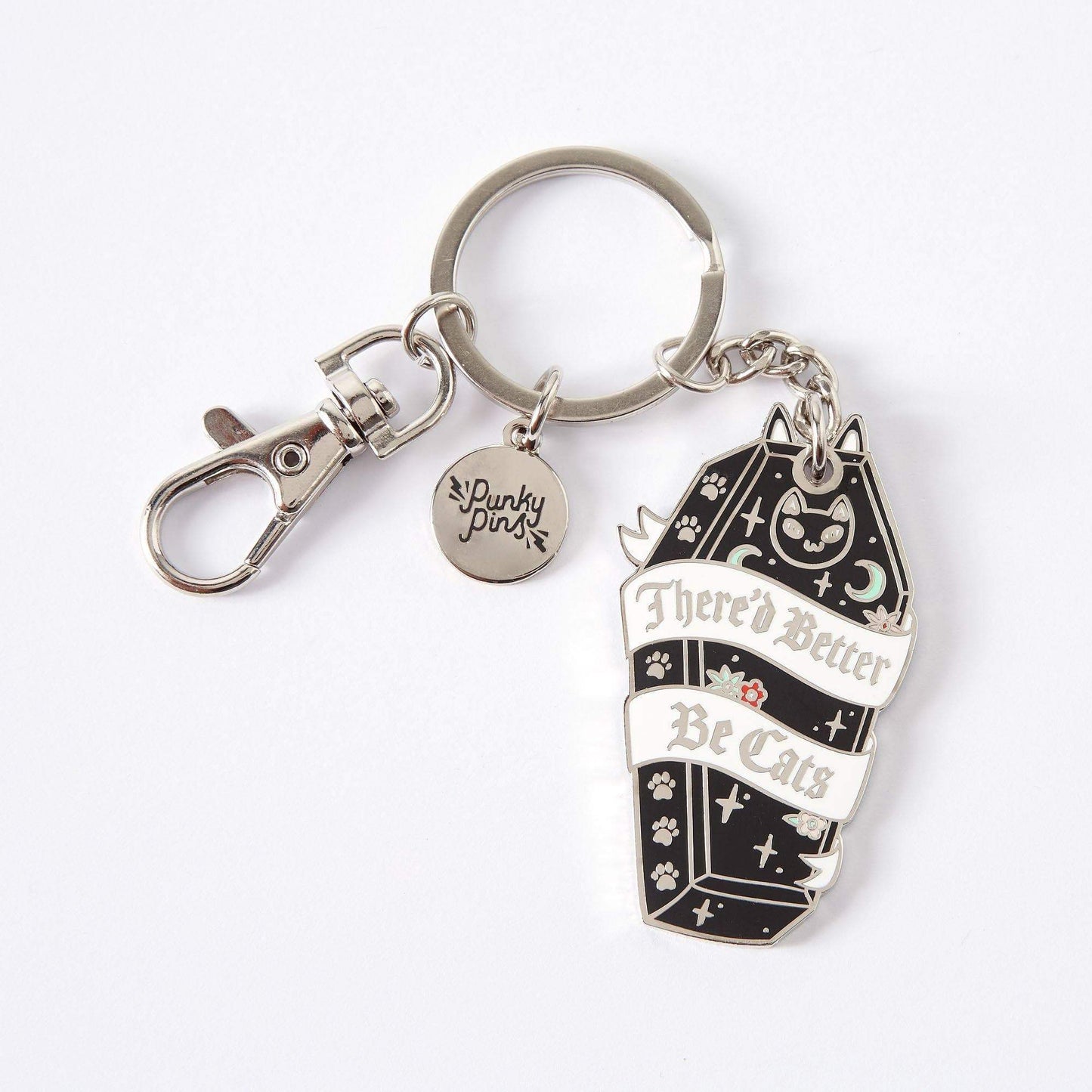 There’d Better Be Cats Enamel Keyring