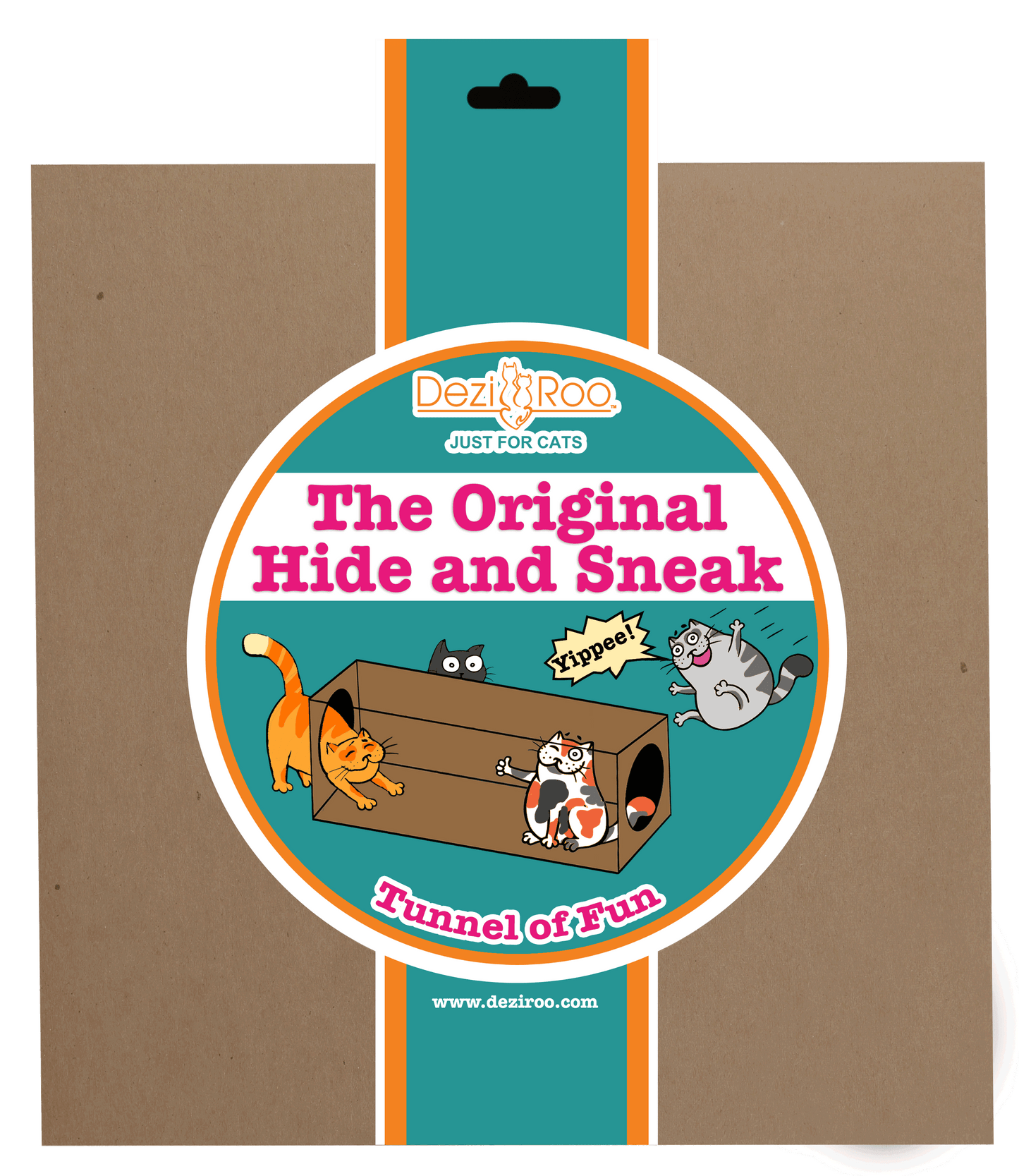 Hide and Sneak Tunnel - Paper Play Tunnel for Cats