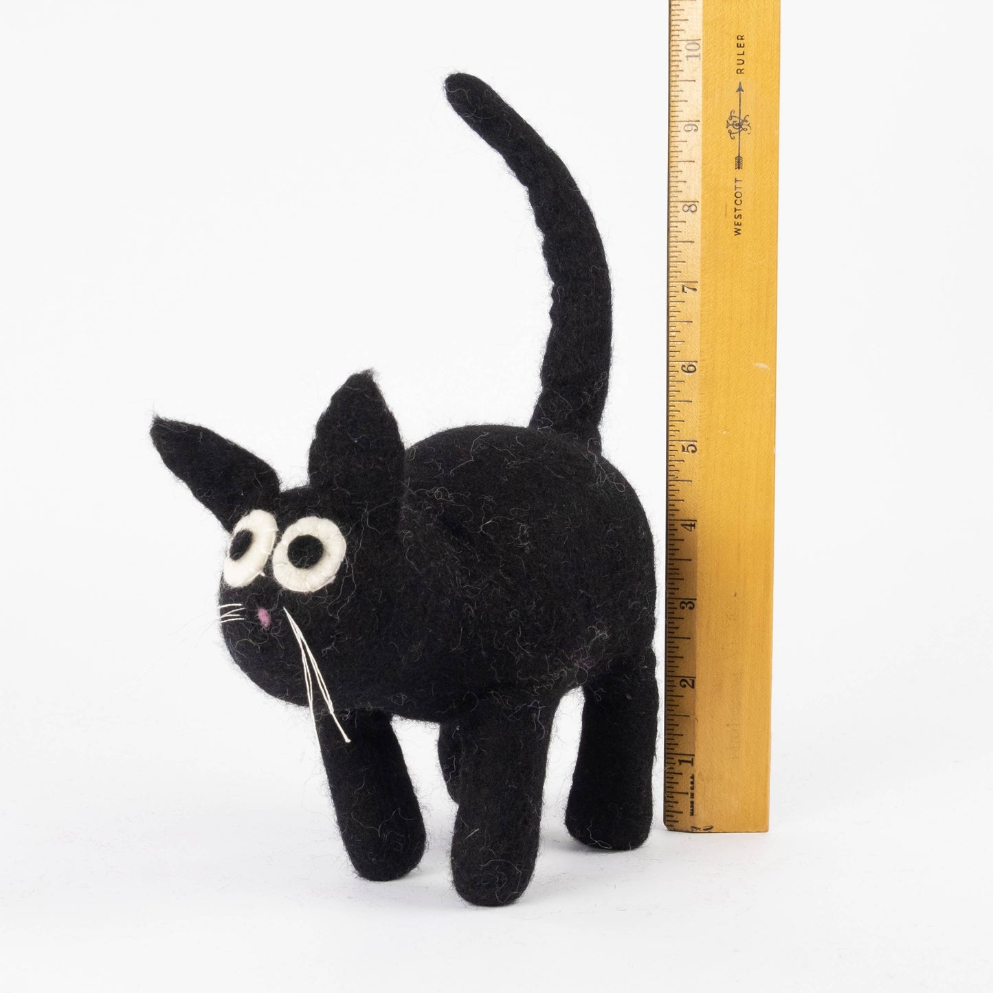 Black Felted Cat