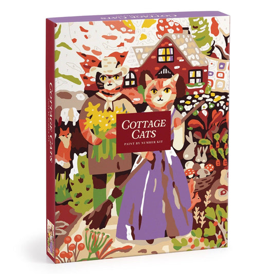 Cottage Cats 9 x 12 Paint by Number Kit