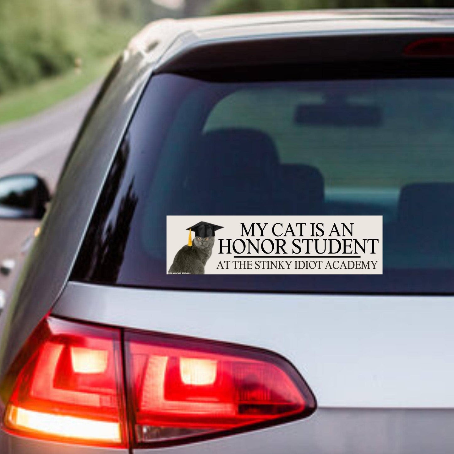My Cat is an Honor Student at the Stinky Idiot Academy: Sticker